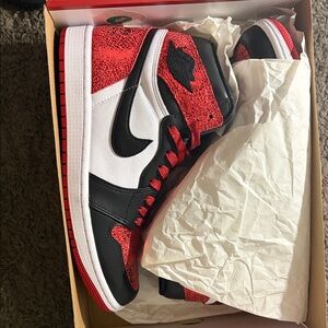 Nike Air Jordan 1 High Red Black White Sneakers